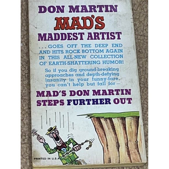 MAD'S DON MARTIN STEPS FURTHER OUT  (1975 PAPERBACK) - Picture 2 of 3